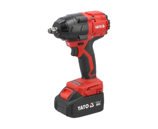 Triecienatslēga Yato YT-8277935; 18 V; 2x4,0 Ah akum. Trieciena uzgriežņu pistoles ar akumulatoru