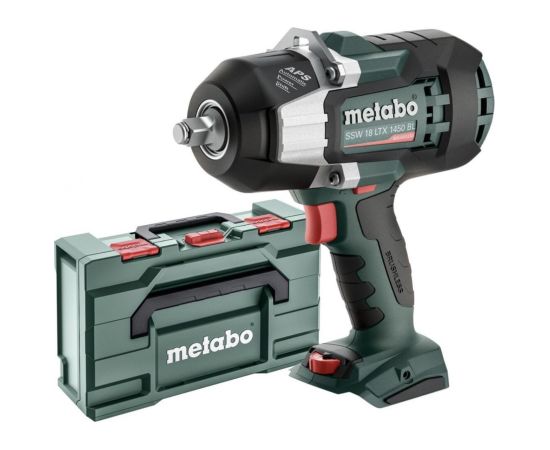 Triecienatslēga Metabo SSW 18 LTX 1450 BL; 18 V (bez akumulatora un lādētāja) Trieciena uzgriežņu pistoles ar akumulatoru