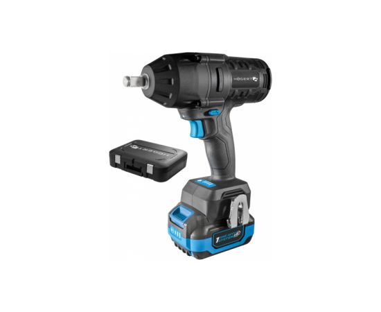Triecienatslēga Hogert HT2E253-B14IW; 18 V; 1x4,0 Ah akum. Trieciena uzgriežņu pistoles ar akumulatoru