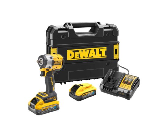 Triecienatslēga DeWalt DCF921H2T-QW; 18 V; 2x5,0 Ah akum. Trieciena uzgriežņu pistoles ar akumulatoru