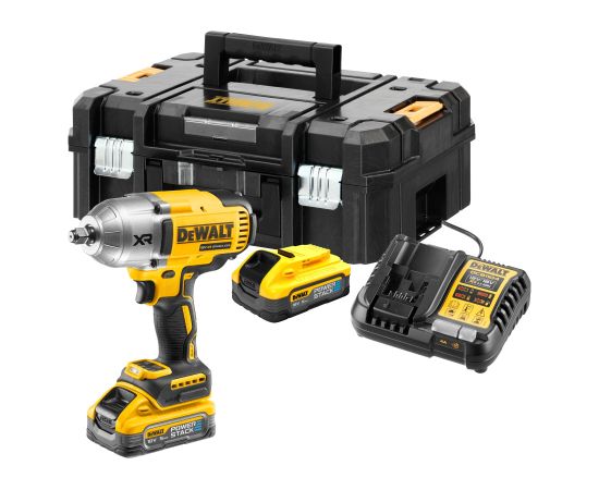 Triecienatslēga DeWalt DCF900H2T-QW; 18 V; 2x5,0 Ah akum. Trieciena uzgriežņu pistoles ar akumulatoru