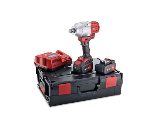 Triecienatslēga Flex IW 3/4'' 18.0-EC/5,0 Set; 18 V; 2x5,0 Ah akum. ar koferi Trieciena uzgriežņu pistoles ar akumulatoru