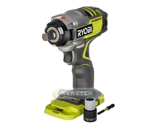 Triecienatslēga Ryobi R18IW7-0; 18 V (bez akumulatora un lādētāja) Trieciena uzgriežņu pistoles ar akumulatoru