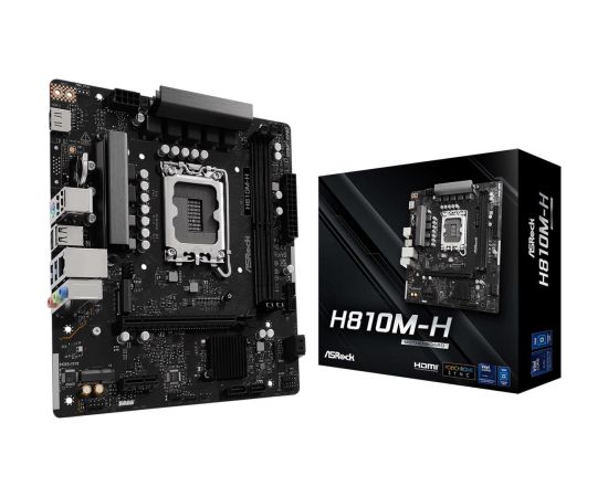MB H810 S1851 MATX/H810M-H ASROCK Mātes plates