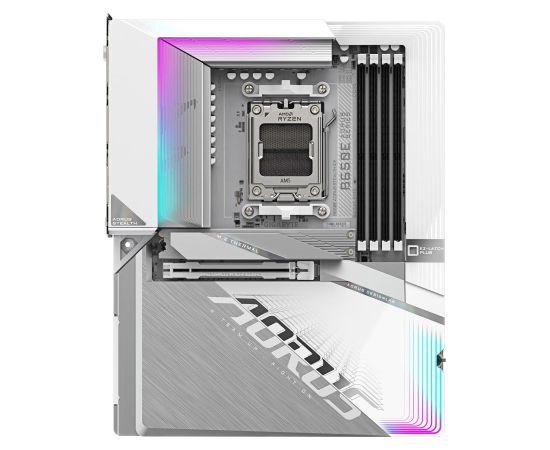 Mainboard GIGABYTE AMD B650 ATX Memory DDR5 Memory slots 4 1xPCI-Express 5.0 16x 3xM.2 1xHDMI 4xUSB 2.0 7xUSB 3.2 1xUSB-C 1xRJ45 3xAudio port B650EASTEALTHICE Mātes plates