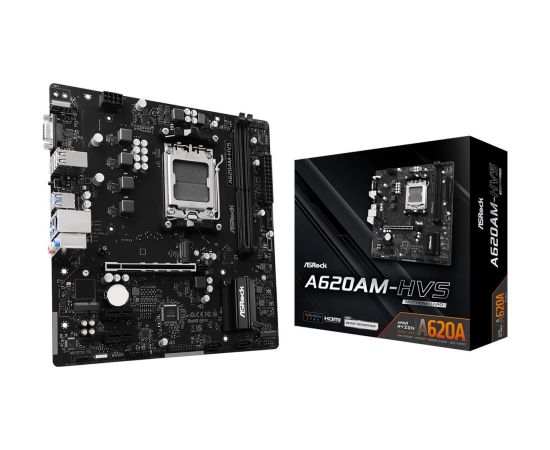 MB AMD A620A SAM5 MATX/A620AM-HVS ASROCK Материнские платы