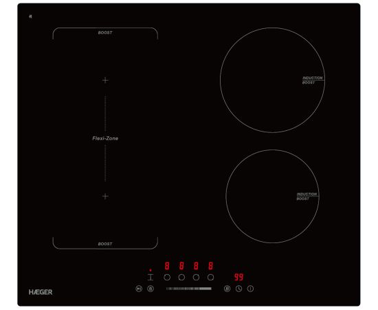 Haeger IH-004.001A Flexi Boost 7200 Indukcijas plīts virsma 7200W Jaunumi Sadz. tehnika