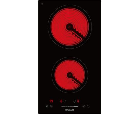 Haeger VH-002.003A Vitro Heat 3000 Stikla keramikas plīts virsma 3000W Jaunumi Sadz. tehnika