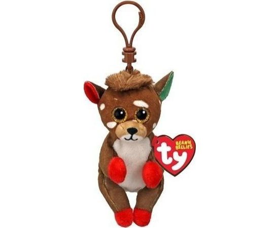 TY Beanie Bellies Juno - Brązowy renifer 8,5cm brelok Mīkstās rotaļlietas