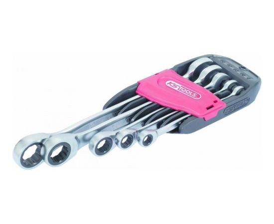 Kstools combination ratchet spanner set 5pcs GEAR+, KS Tools Ключи трещотки