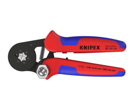 Self-Adjusting Crimp Pliers HEX for end sleeves 0,08-16mm², Knipex Knaibles un stangas