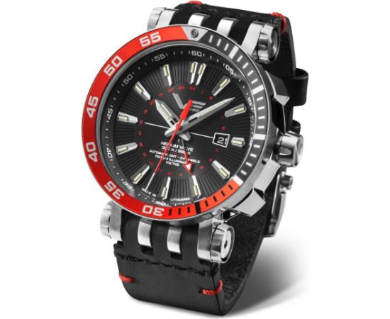 Vostok Europe Energia Rocket GMT NH34-575A717LEBK-SLBK Наручные часы