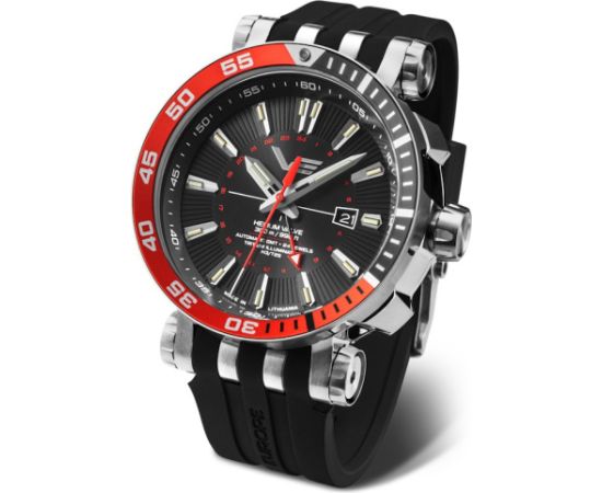Vostok Europe Energia Rocket GMT NH34-575A717LEBK-SLBK Наручные часы