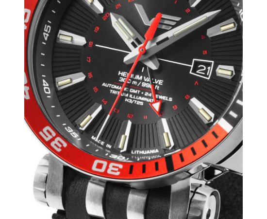 Vostok Europe Energia Rocket GMT NH34-575A717LEBK-SLBK Наручные часы