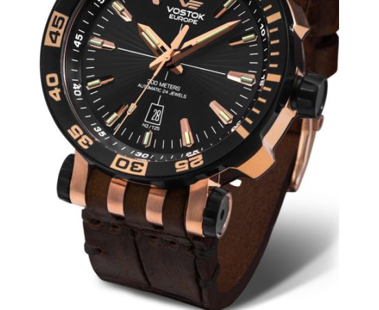 Vostok Europe Energia Rocket NH35A-575E282LEBW-SLBK Rokas pulksteņi 