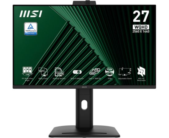MSI PRO MP275QPDGDE - 27 - black, WQHD, IPS, HDR-Ready, USB-C, 100Hz panel LED / LCD мониторы