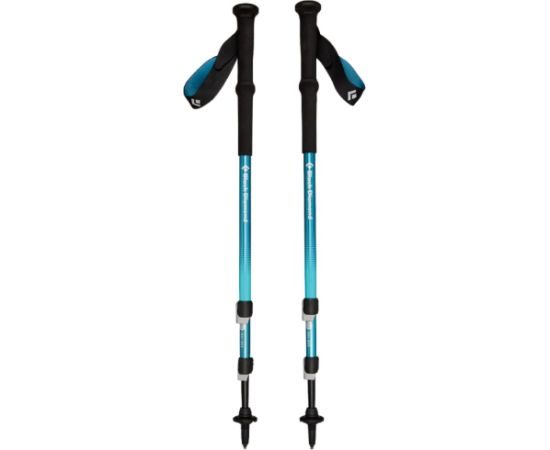 Black Diamond Trekking Poles Trail Back Fitness Equipment (1 Pair, 100 to 140 cm, Creek Blue) Jaunumi - Sports
