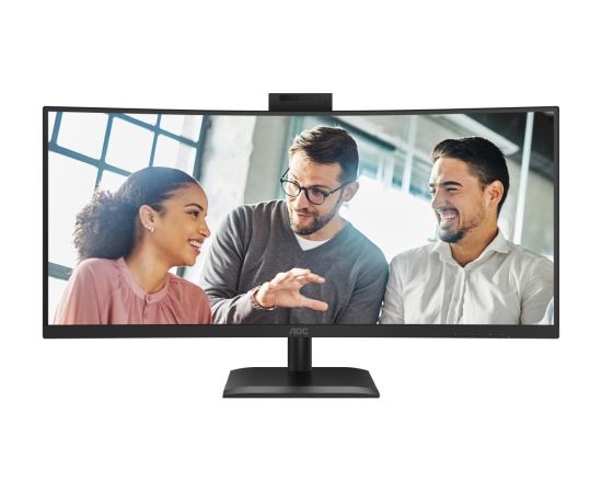 AOC CU34E4CW 34 " VA UWQHD 120 Hz 4 ms 3440 x 1440 pixels 350 cd/m² HDMI ports quantity 2 Black LED / LCD мониторы