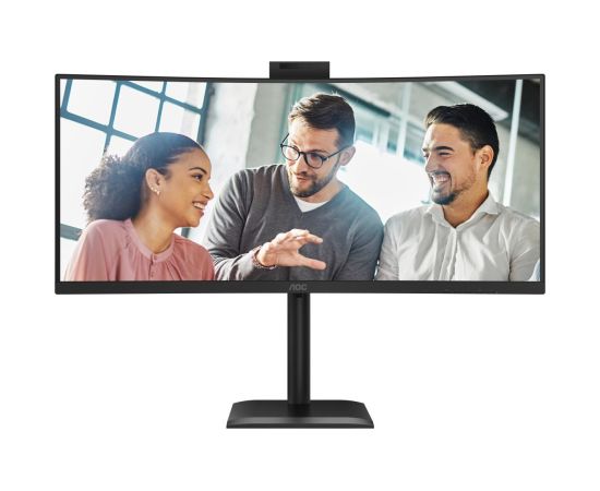 AOC CU34E4CW 34 " VA UWQHD 120 Hz 4 ms 3440 x 1440 pixels 350 cd/m² HDMI ports quantity 2 Black LED / LCD мониторы