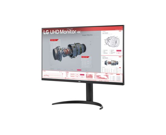 LG 32BR55UK-B 31.5 " VA UHD 16:9 60 Hz 4 ms 3840 x 2160 pixels 250 cd/m² HDMI ports quantity 2 LED / LCD мониторы