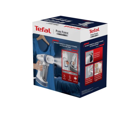 TEFAL Steamer DT8722E0 Pure Force 2in1 Handheld 1800 W 0.18 L 35 g/min Gludekļi un sistēmas