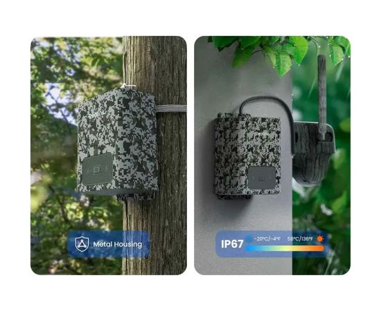 Reolink 12800mAh Long-Lasting Battery Pack for Outdoor Use RLA-BP1 IP67 Video novērošanas kameras