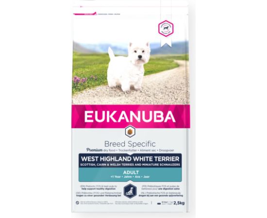 Eukanuba BREED SPECIFIC 2.5 kg Adult Chicken, Turkey Suņu barība