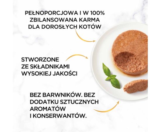 PURINA Gourmet Gold Mousse with salmon - wet cat food - 85g Kaķu konservi