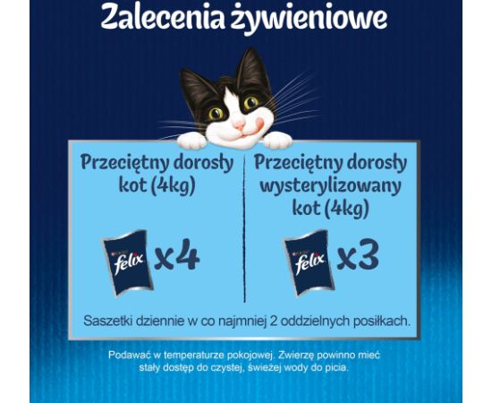 Purina FELIX Fantastic with chicken in jelly - wet cat food - 85g Kaķu konservi