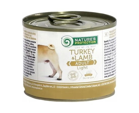 NATURE'S PROTECTION Adult Light Turkey and Lamb - wet dog food - 200 g Suņu barība