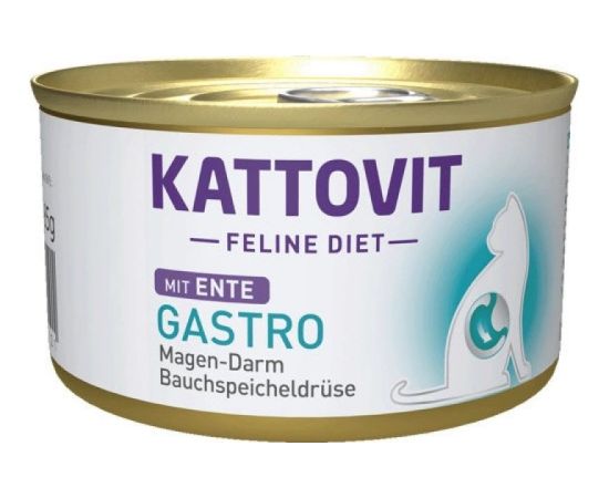 KATTOVIT Feline Diet Gastro Duck - wet cat food - 85g Консервы кошек