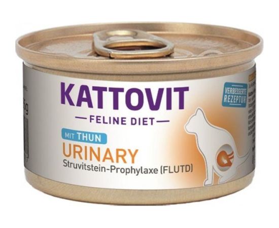 KATTOVIT Feline Diet Urinary Tuna - wet cat food - 85g Консервы кошек
