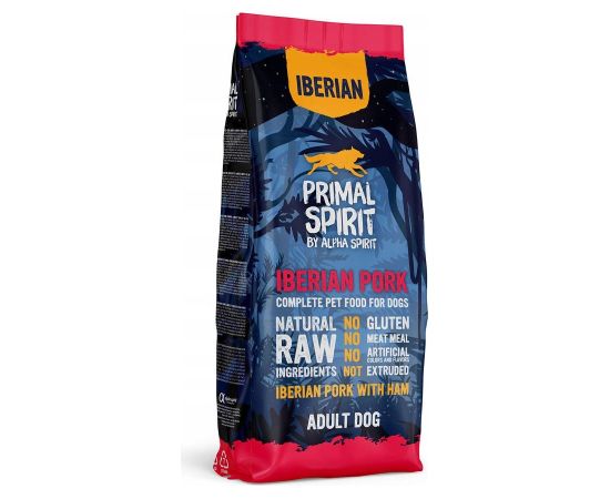 PRIMAL SPIRIT Iberian 70% Pork Ham – semi-moist dog food – 12 kg Suņu barība