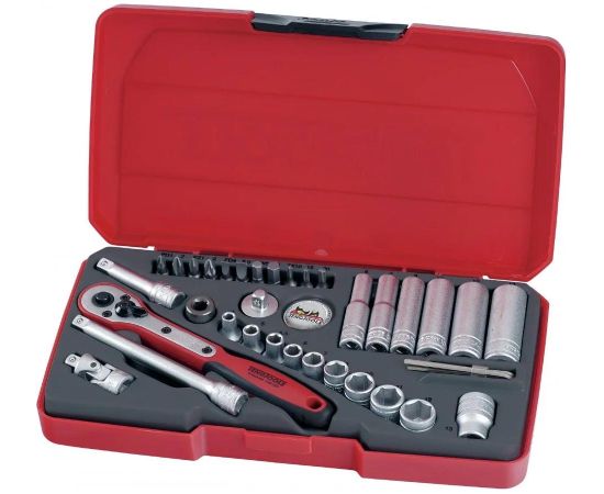 Tengtools Instrumentu komplekts Teng Tools T1436; 1/4''; 36 gab. Mehāniskie instrumenti