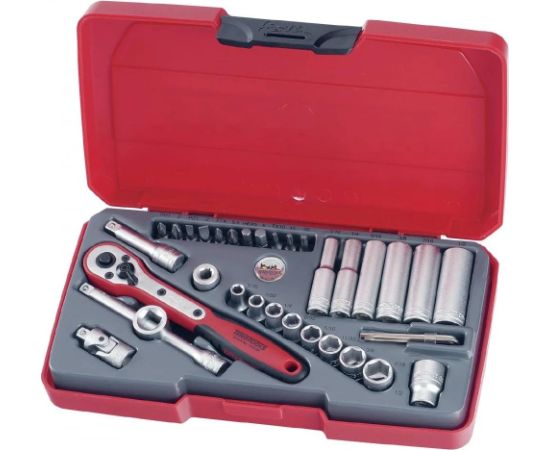 Tengtools Instrumentu komplekts Teng Tools T1435AF; 1/4''; 35 gab. Mehāniskie instrumenti