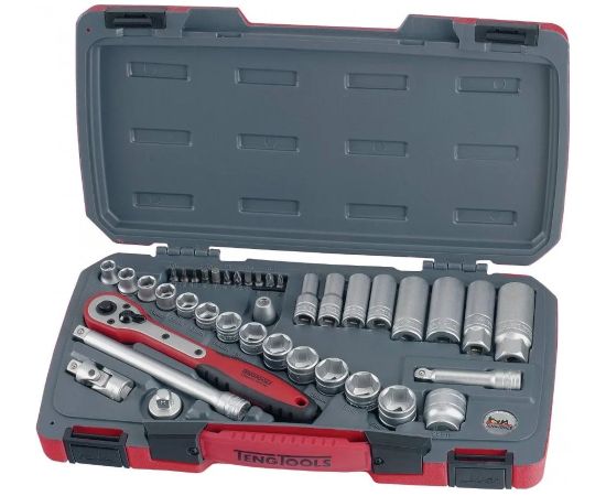 Tengtools Uzgriežņa galviņu komplekts Teng Tools T3839; 3/8''; 39 gab. Mehāniskie instrumenti