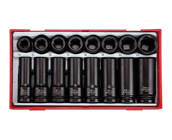 Tengtools Spēka patronu komplekts Teng Tools TT9120DN; 1/2''; 16 gab. Mehāniskie instrumenti