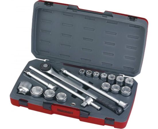 Tengtools Uzgriežņa galviņu komplekts Teng Tools T3418-6; 3/4''; 18 gab. Mehāniskie instrumenti