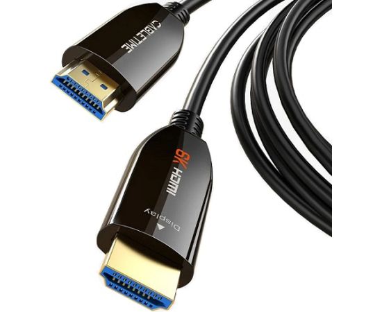 Active Fiber Optical Cable HDMI 2.1, 8K, 60Hz, 10m, 48Gbps, gold-plated HDMI vadi