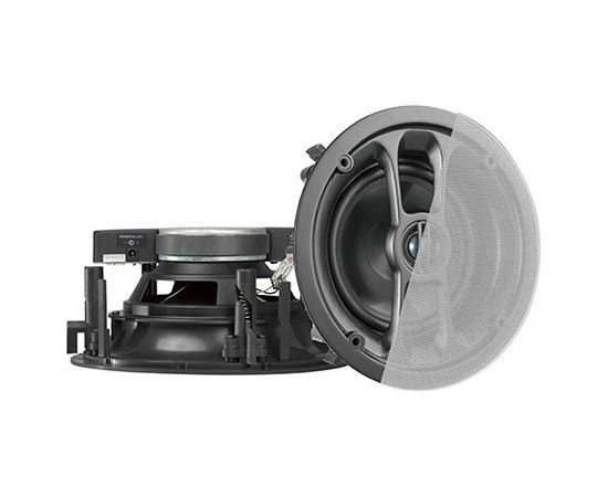 Lumi 6.5" Quick Install Bluetooth Ceiling Speakers (Active + Passive Pair), Black Skaļruņi un akustiskās sistēmas