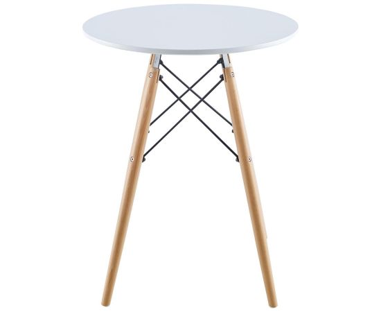 Saska Garden STÓŁ OKRĄGŁY MATERA BIAŁY 60x60CM Jaunumi -Dārzam