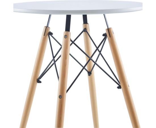 Saska Garden STÓŁ OKRĄGŁY MATERA BIAŁY 60x60CM Jaunumi -Dārzam