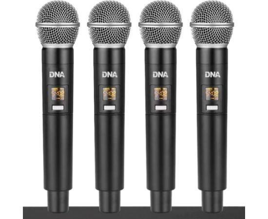 Dna Professional DNA QMIC4 - Mikrofon bezprzewodowy, 4x nadajnik doręczny Mikrofoni