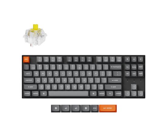 Keychron K8 Max RGB - US Layout - Hot-Swappable Super Banana Wireless Keyboard / K8M-H4 Клавиатуры