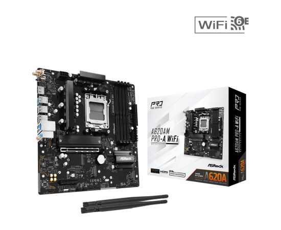 MB AMD A620A SAM5 MATX/A620AM PRO-A WIFI ASROCK Материнские платы