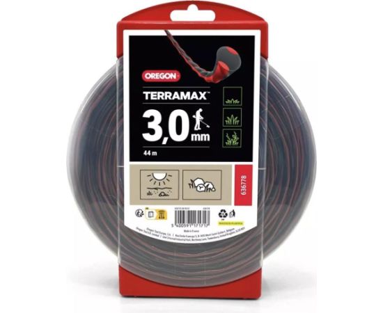Леска Terramax 3,0 мм, 44 м, бублик, OREGON Piederumi dārza tehnikai
