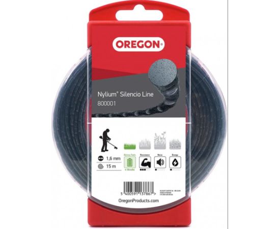 Nylium Silencio aukla, 1,6 mm, 15 m, OREGON Piederumi dārza tehnikai
