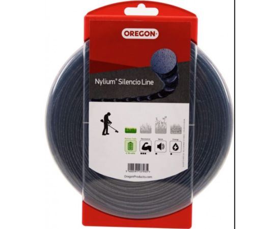 Nylium Silencio aukla, 2,4 mm, 87 m, riņķis, OREGON Piederumi dārza tehnikai