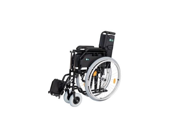 Reha Fund Stalowy wózek inwalidzki RF-1 Cruiser Czarny 48cm Коляски