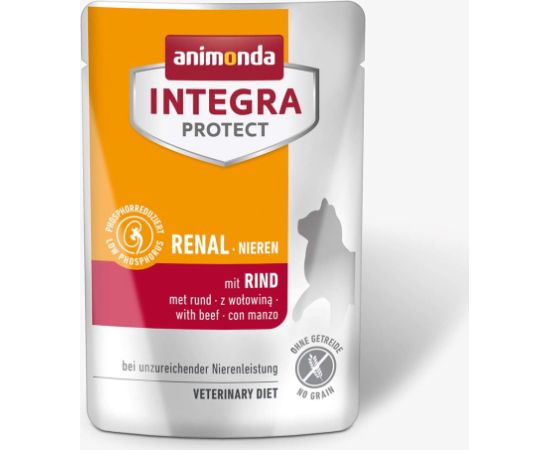 ANIMONDA Integra Protect Renal Nieren with Beef - Wet Food for Cats - 85g Kaķu konservi